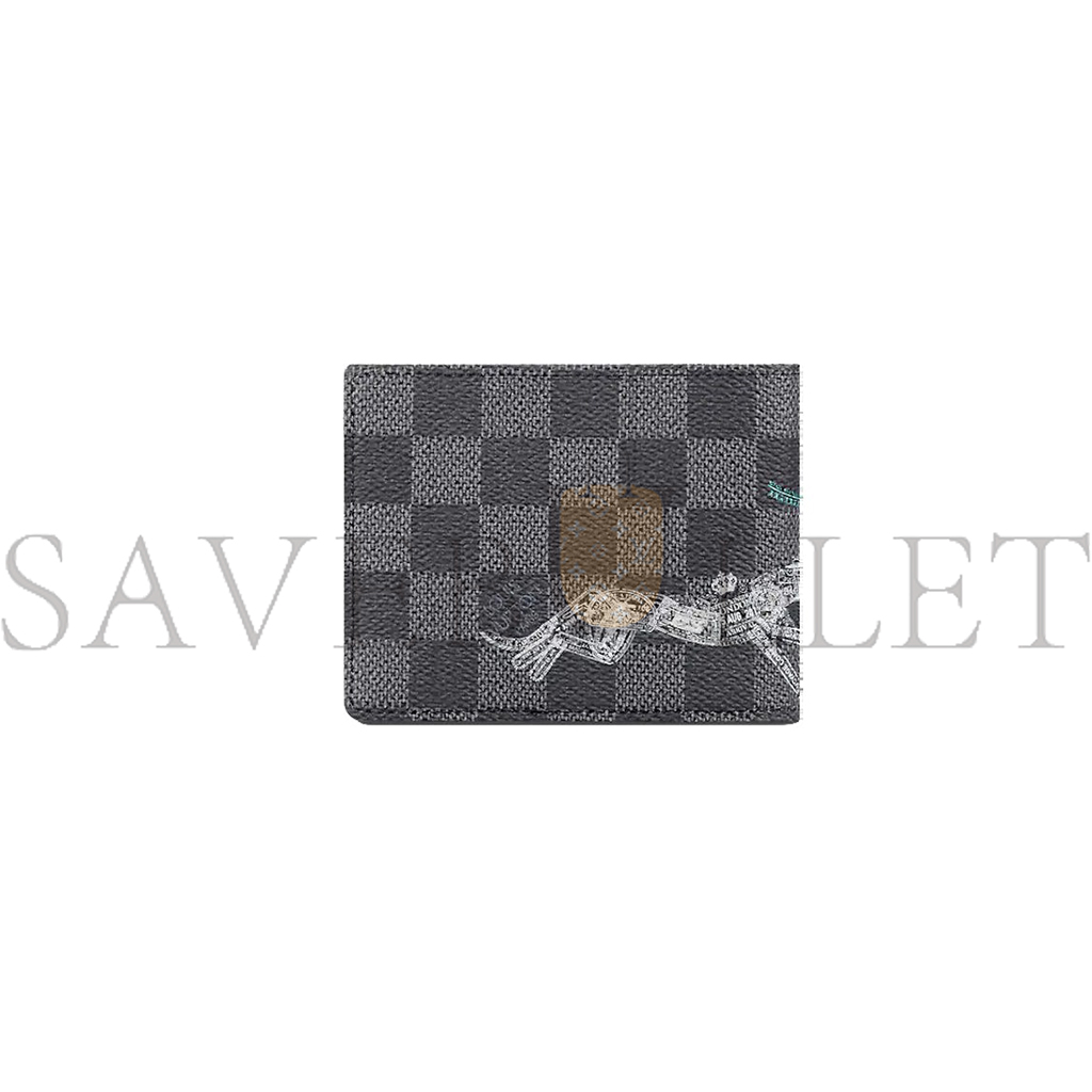 LOUIS VUITTON MASTER SLENDER WALLETDAMIER GRAPHITE STAMPS N64604 (12*9cm)